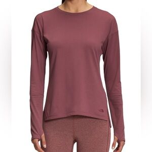 The North Face Women’s Dawndream Loose Fit Long Sleeved Top in Wild Ginger